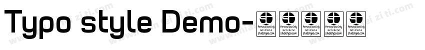Typo style Demo字体转换